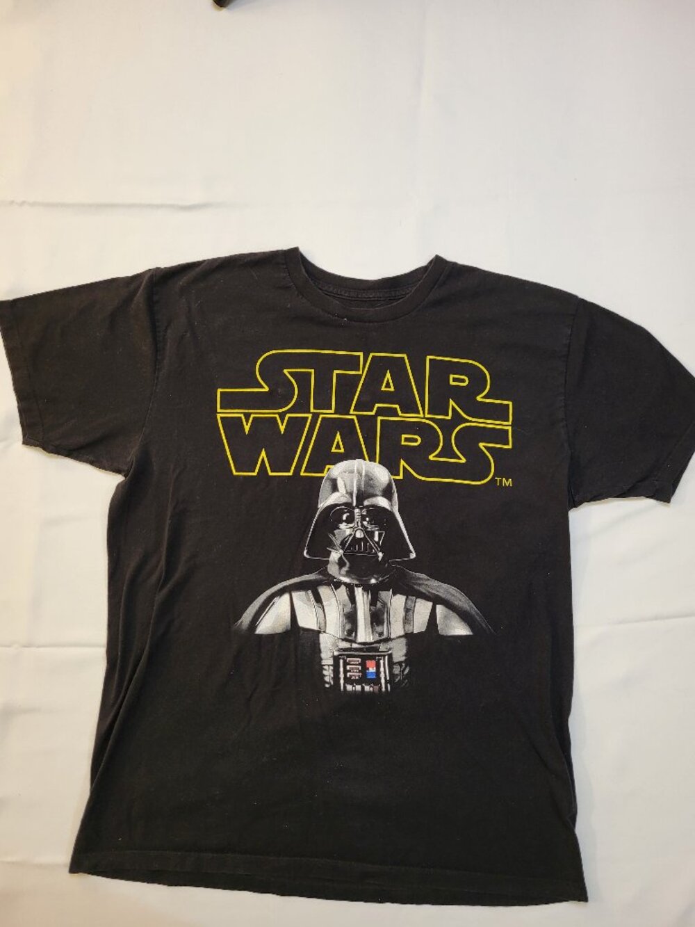 Star Wars Graphic T-Shirt Men’s Large Black 100% Cotton Licensed Tee